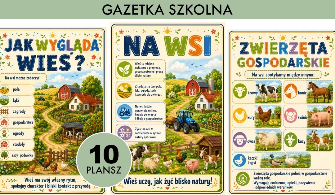 Gazetka szkolna: Na wsi