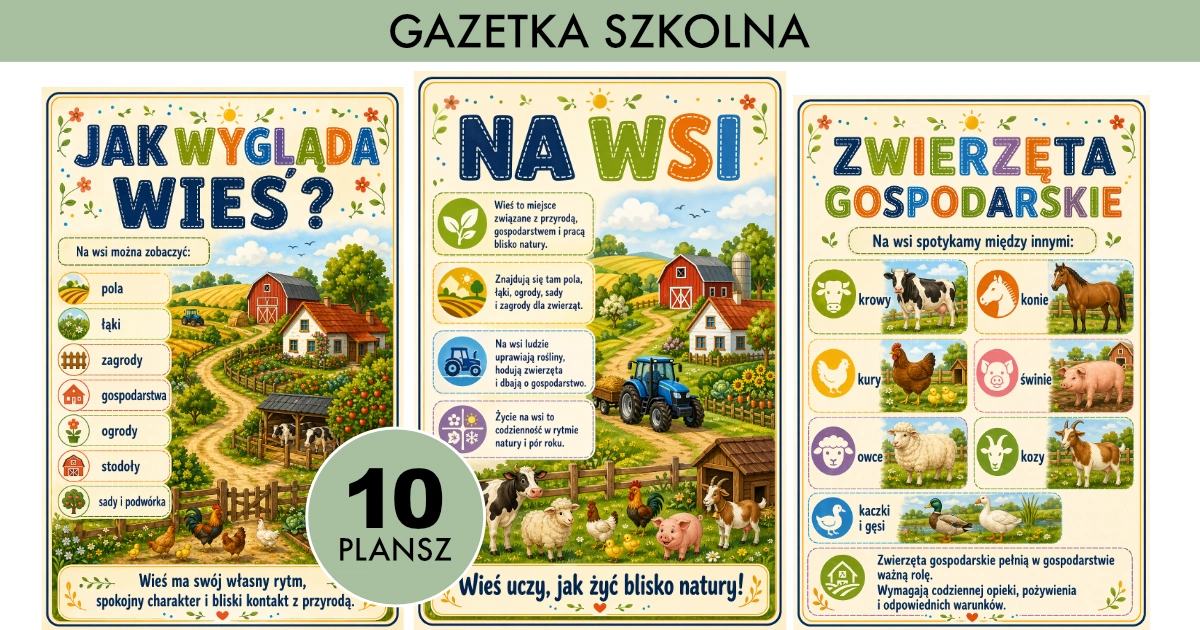 Gazetka szkolna: Na wsi