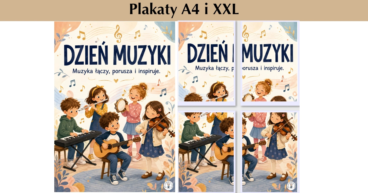 Plakat A4 i XXL: Gramy razem