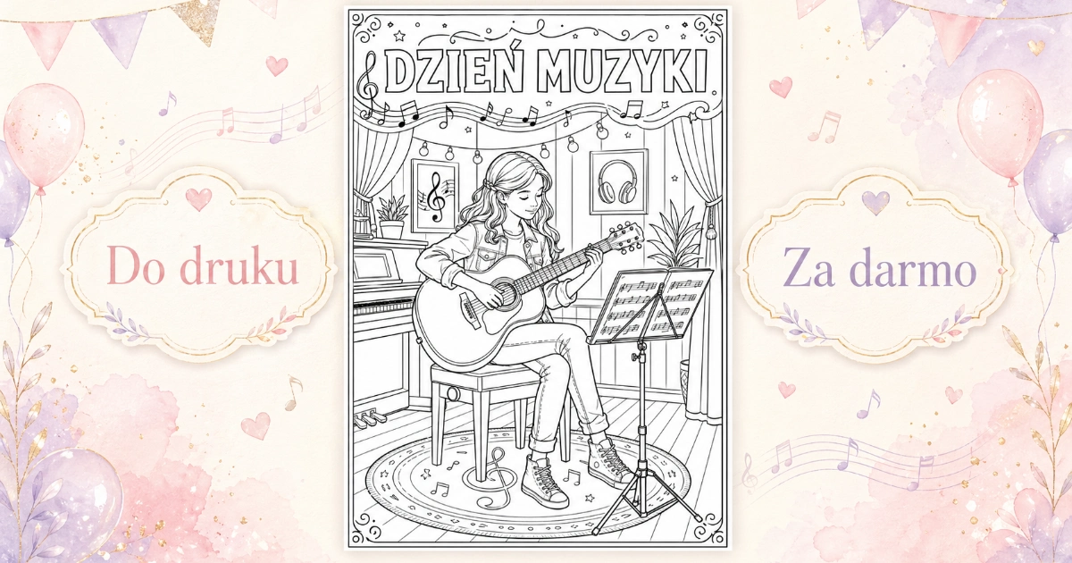 Kolorowanka: Instrumenty i pasja
