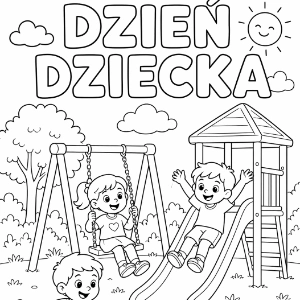 Kolorowanki na Dzień Dziecka