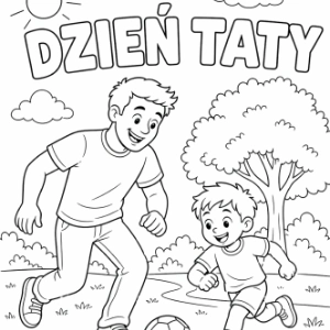 Kolorowanki na Dzień Taty