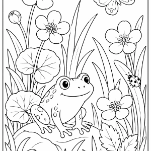 Kolorowanki: Majowa łąka