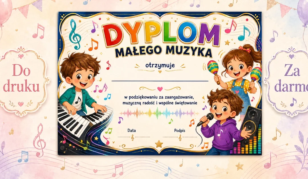 Dyplom: Mały muzyk