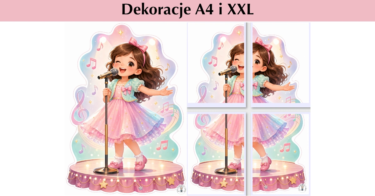 Dekoracje A4 i XXL: Mały występ