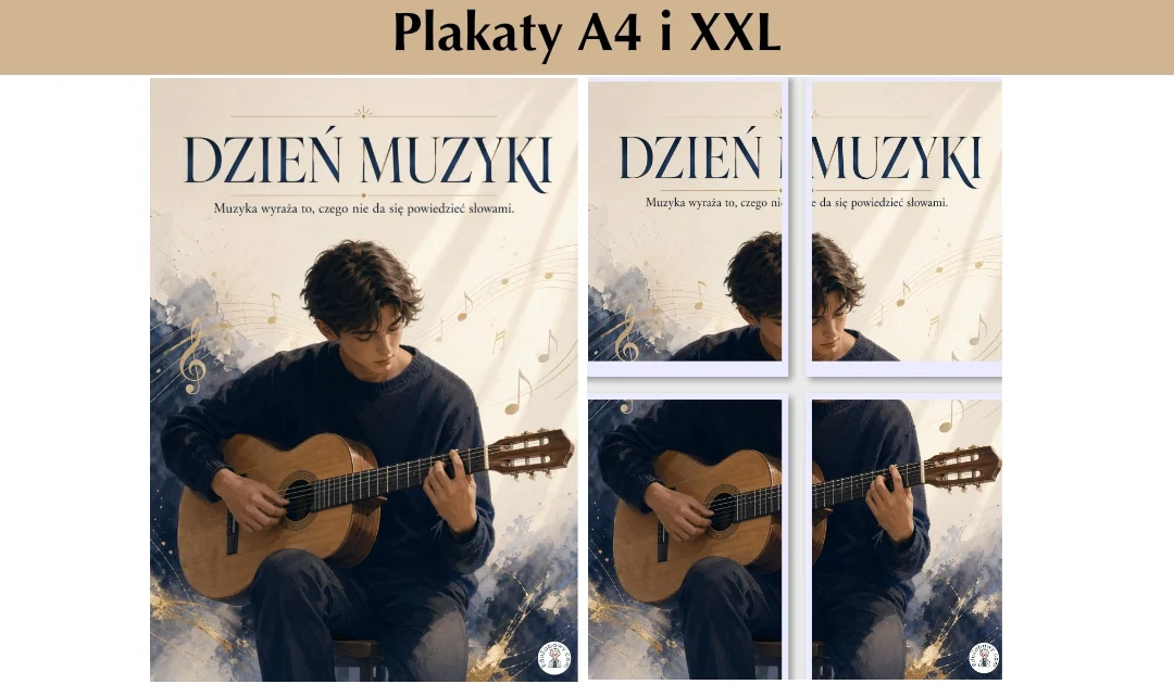 Plakat A4 i XXL: Muzyka i emocje