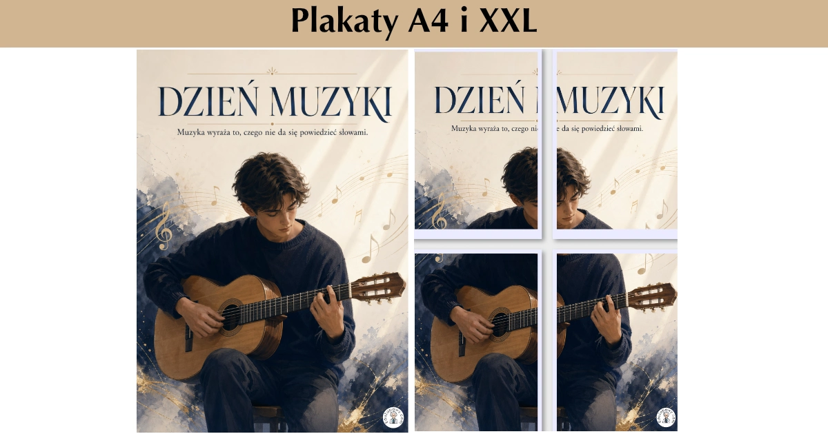 Plakat A4 i XXL: Muzyka i emocje