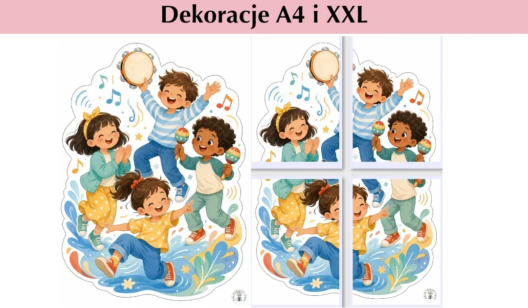 Dekoracje A4 i XXL: Rytm i ruch