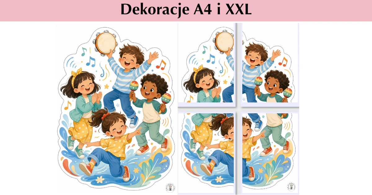 Dekoracje A4 i XXL: Rytm i ruch