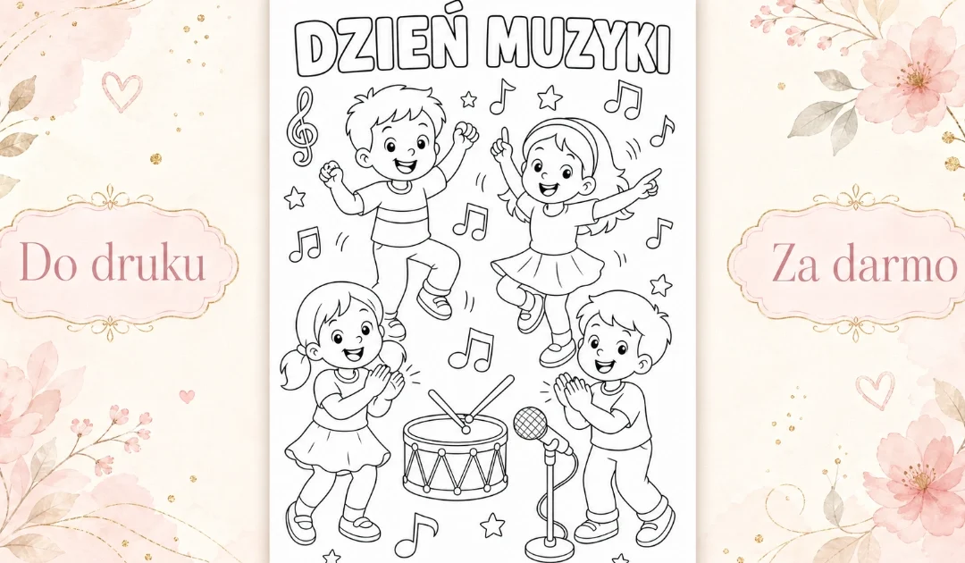 Kolorowanka: Tańczymy przy muzyce