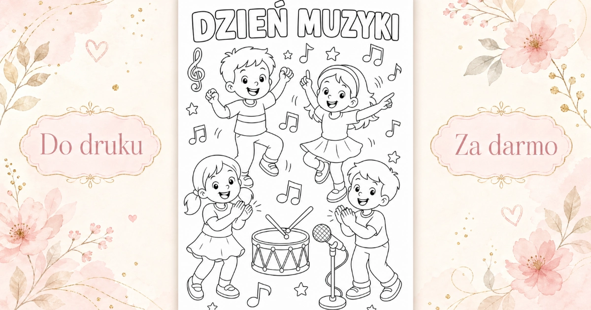 Kolorowanka: Tańczymy przy muzyce