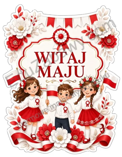 Dekoracje A4 i XXL: Witaj maju 43