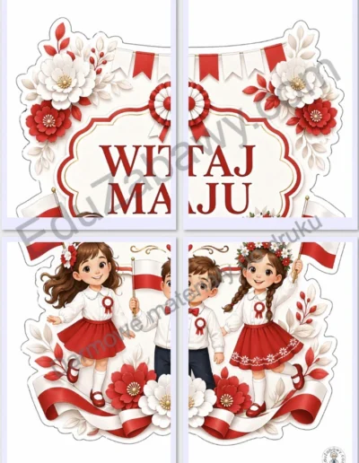 Dekoracje A4 i XXL: Witaj maju 44