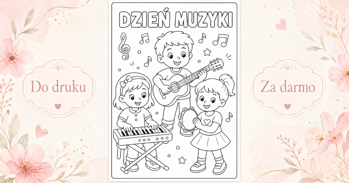 Kolorowanka: Wspólne granie