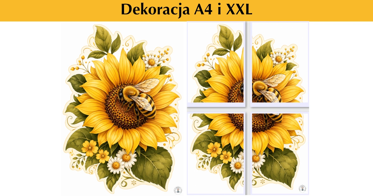 Pszczoła na słoneczniku