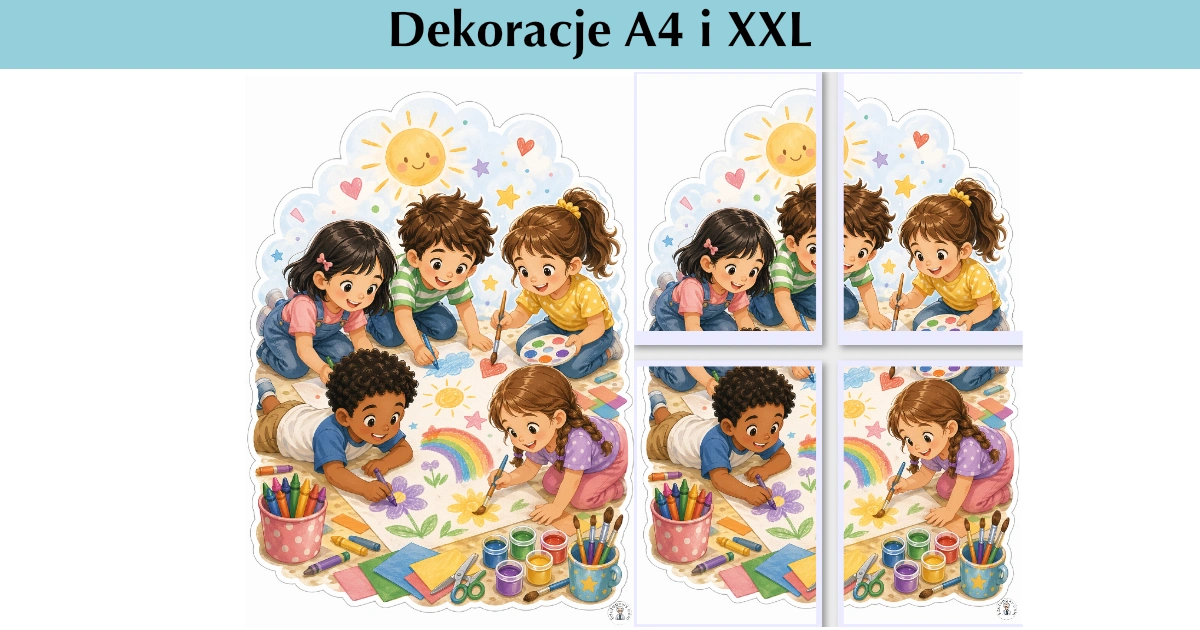 Dekoracje A4 i XXL: Kreatywny dzień