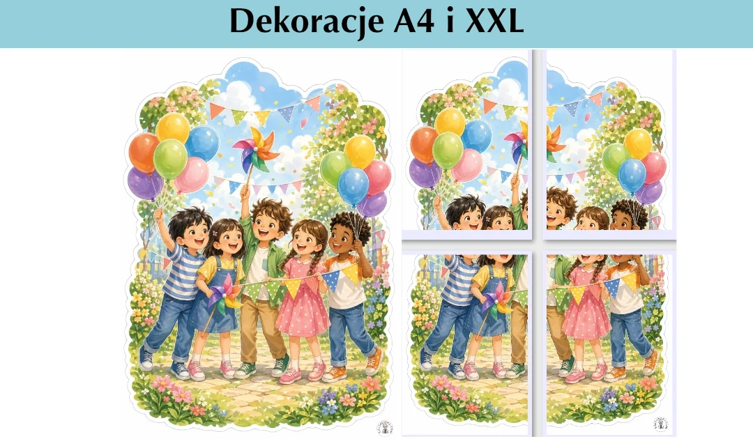 Dekoracje A4 i XXL: Święto w ogrodzie