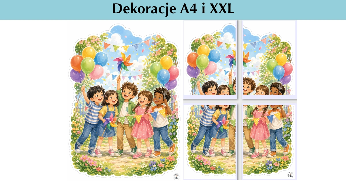 Dekoracje A4 i XXL: Święto w ogrodzie