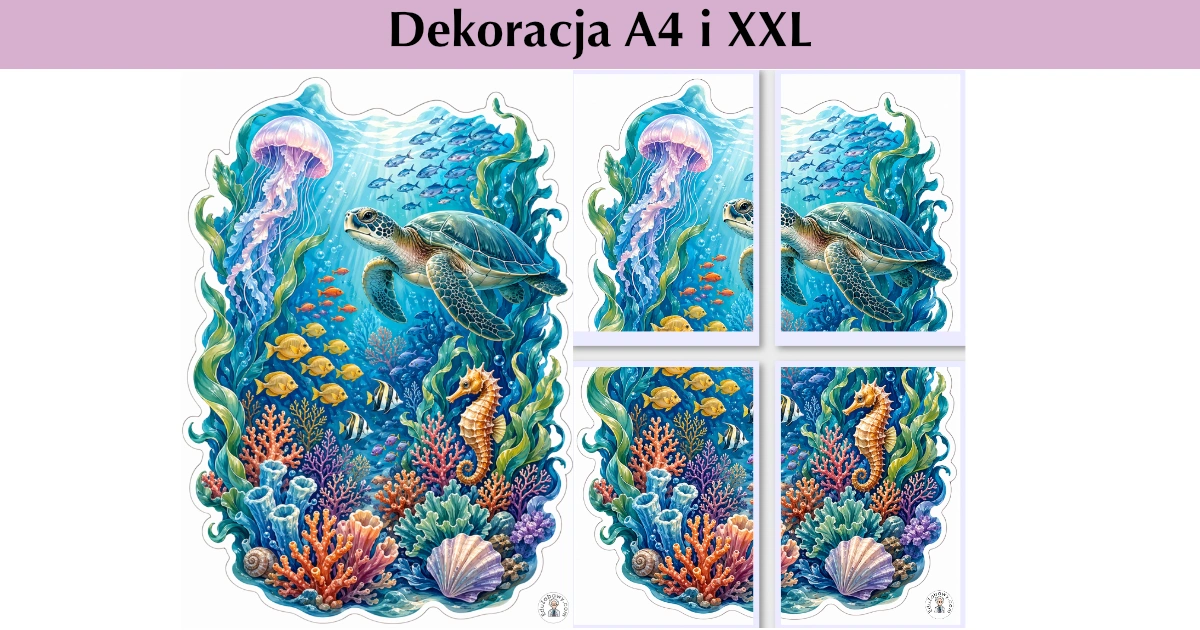Dekoracja A4 i XXL: Podwodny świat 43
