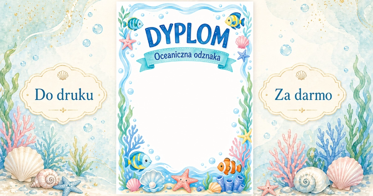 Dyplom: Oceaniczna odznaka