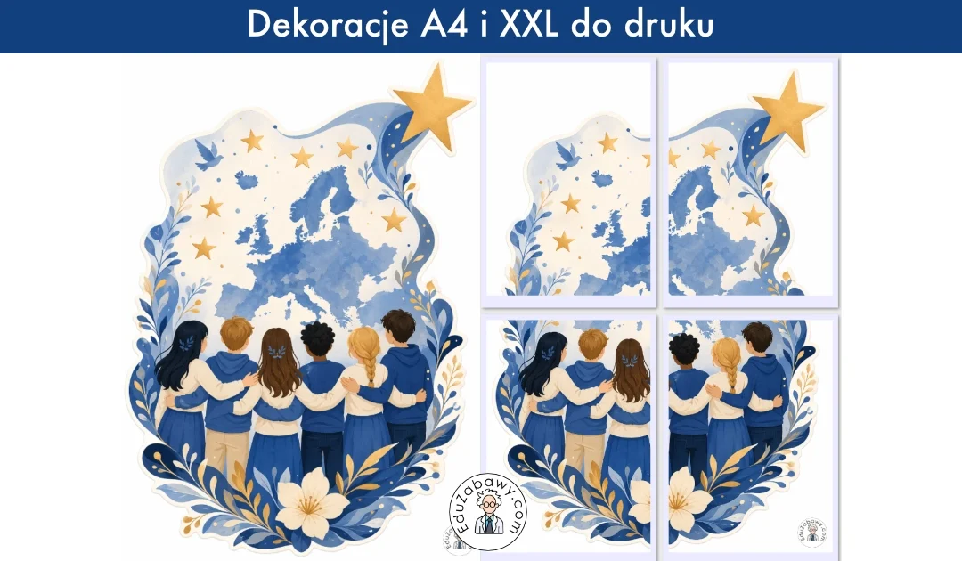 Dekoracja A4 i XXL: Europa jako wspólnota