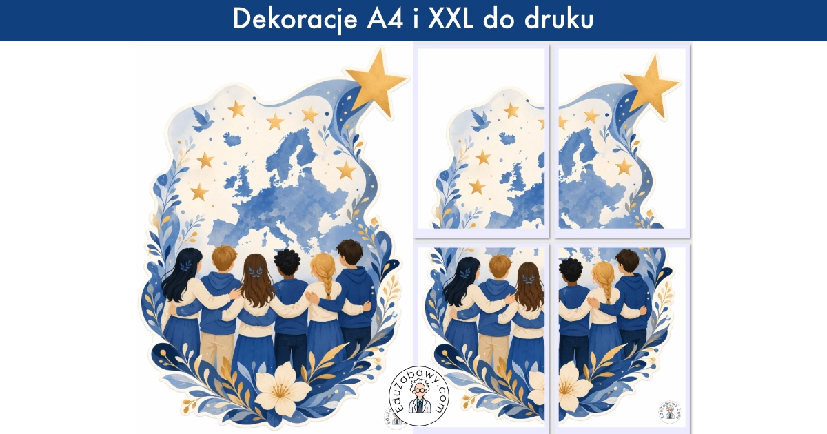Dekoracja A4 i XXL: Europa jako wspólnota