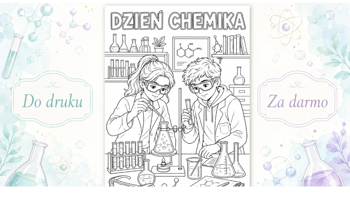 Kolorowanka: Chemiczne odkrycia