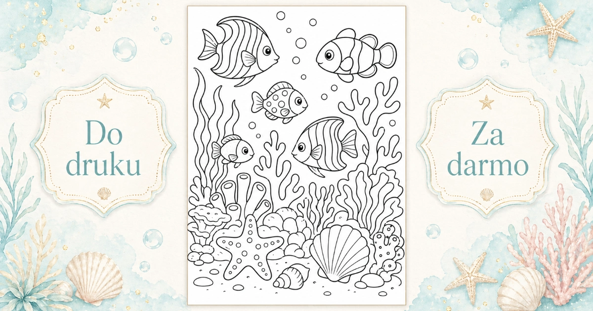 Kolorowanka: Rafa koralowa