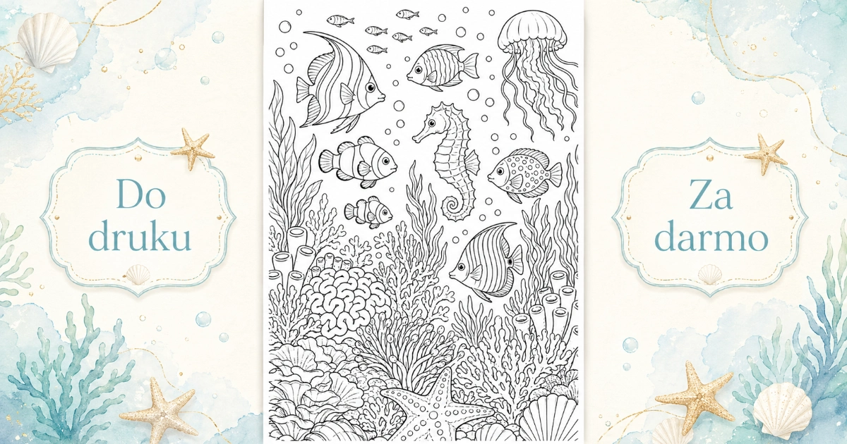Kolorowanka: Podmorski świat