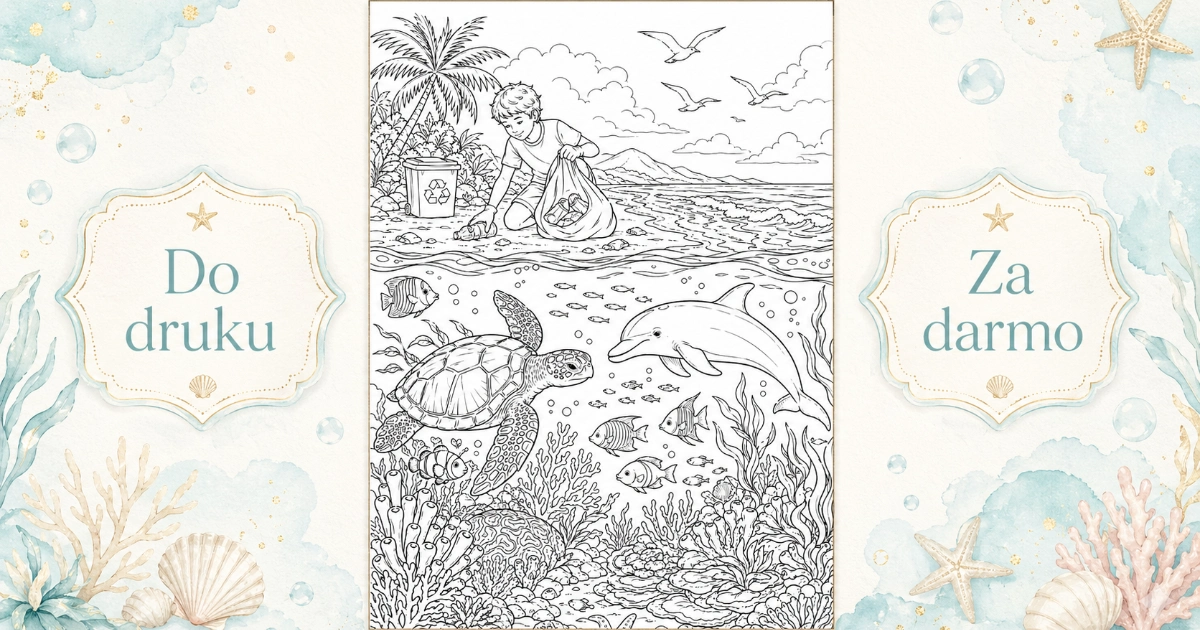 Kolorowanka: Chrońmy oceany