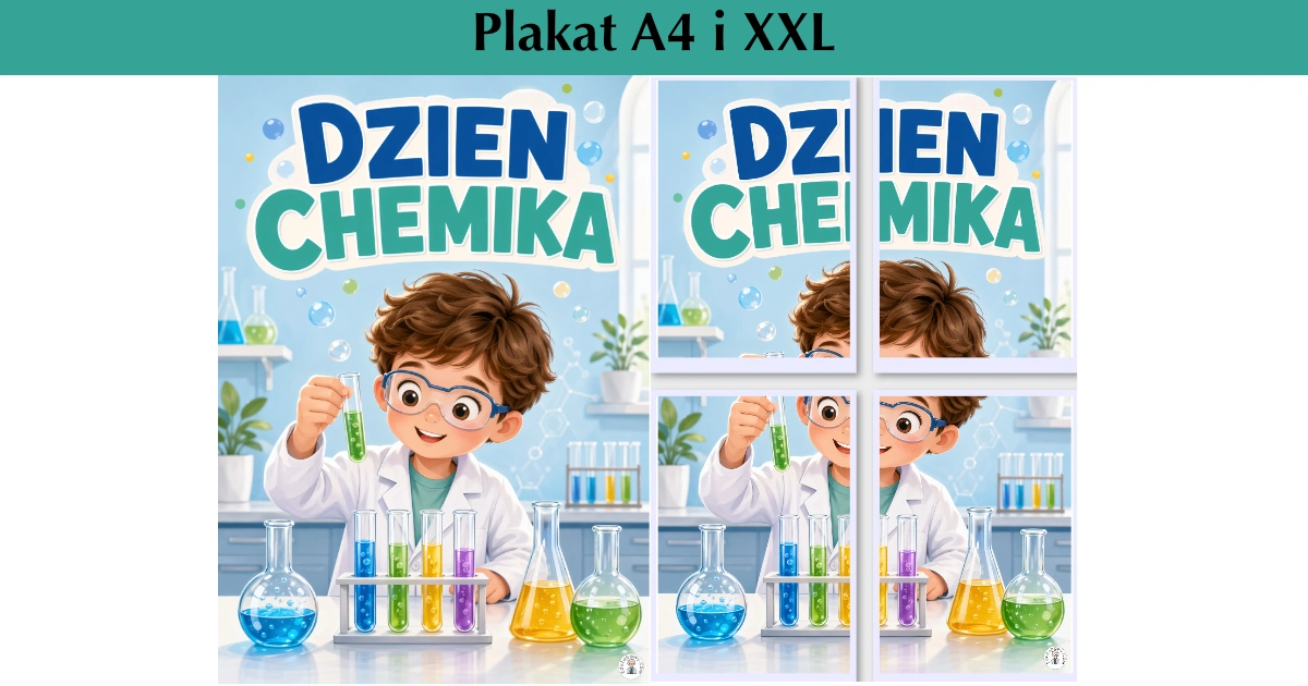 Plakat A4 i XXL: Mały chemik