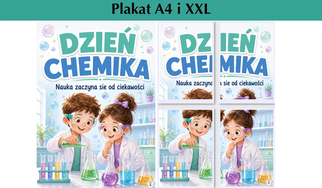 Plakat A4 i XXL: Nauka przez eksperyment