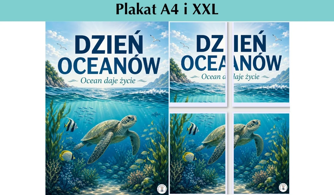 Plakat A4 i XXL: Ocean daje życie