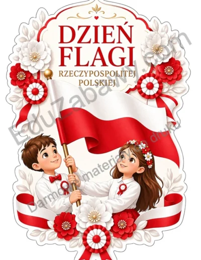 Dekoracje A4 i XXL: Dzień Flagi 43