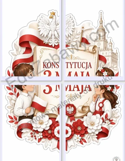 Dekoracje A4 i XXL: Konstytucja 3 Maja 44