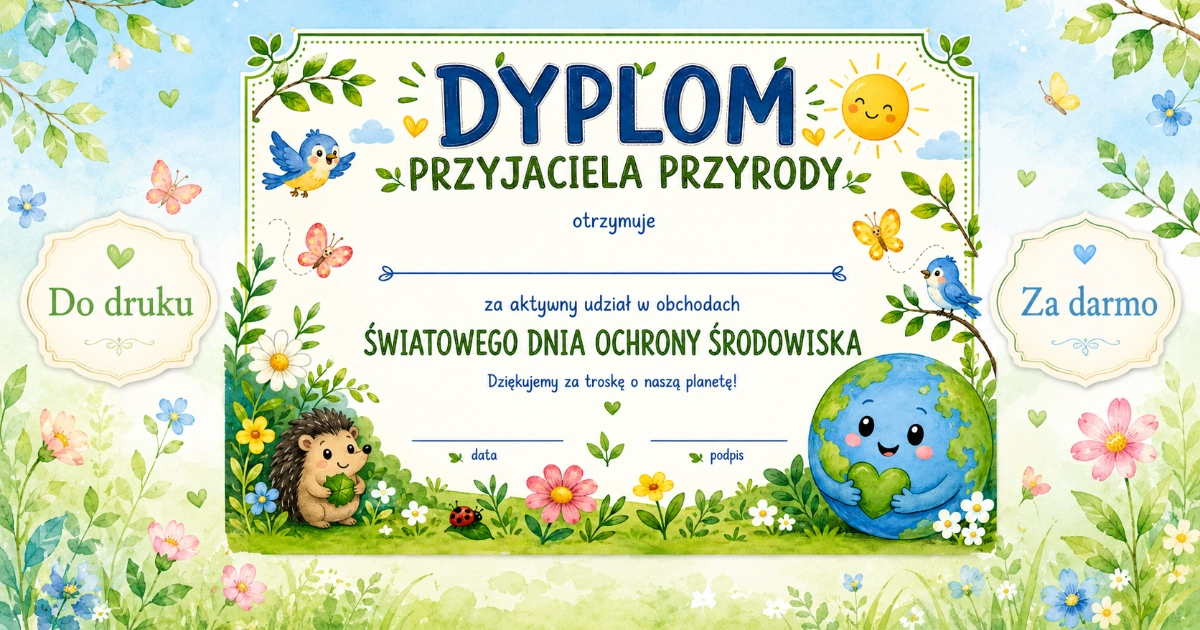 Dyplom Przyjaciela Przyrody