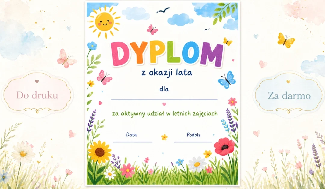 Dyplom na lato