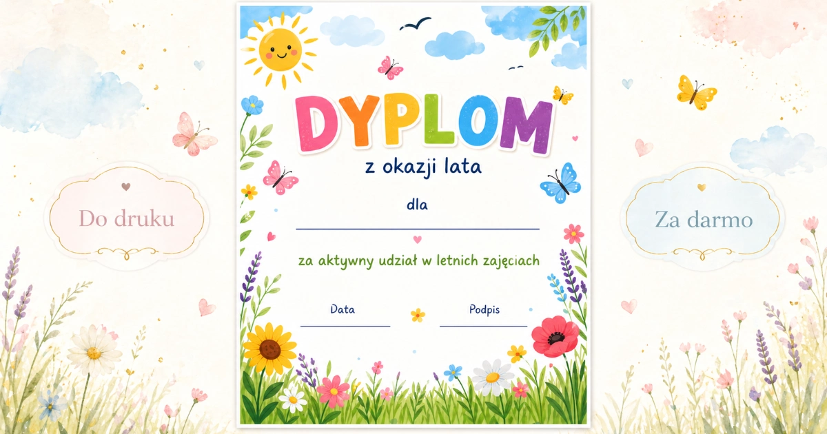 Dyplom na lato