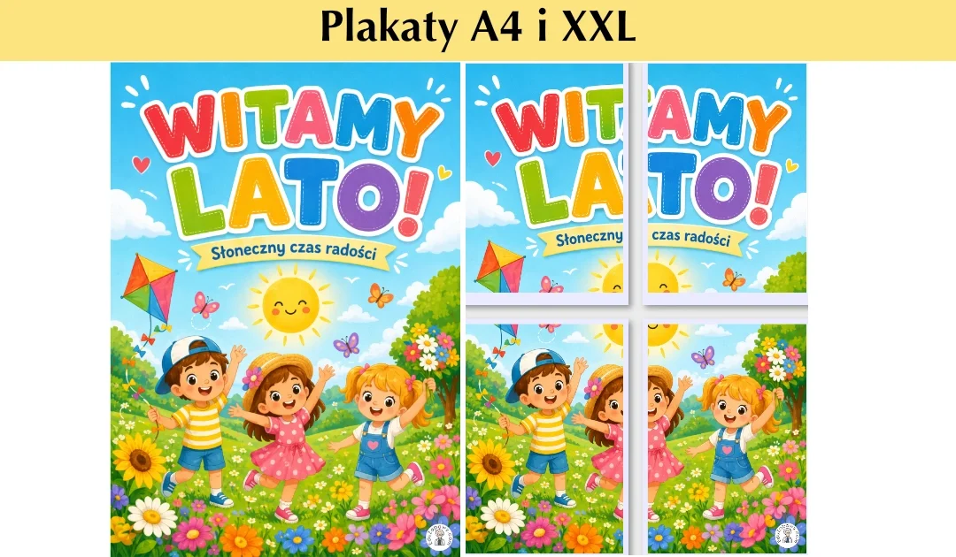 Plakat A4 i XXL: Witamy lato