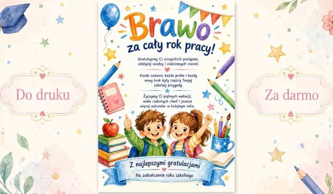 Brawo za cały rok pracy