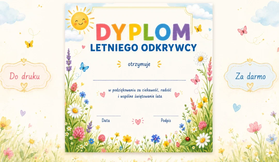 Dyplom: Letni odkrywca