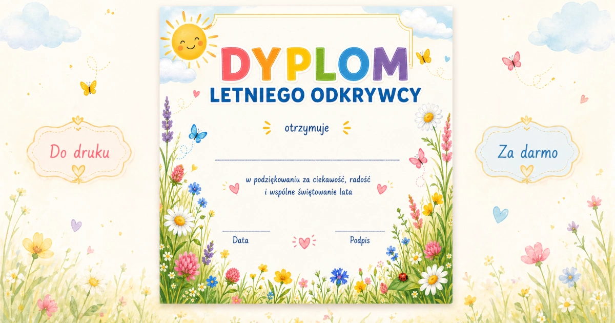Dyplom: Letni odkrywca
