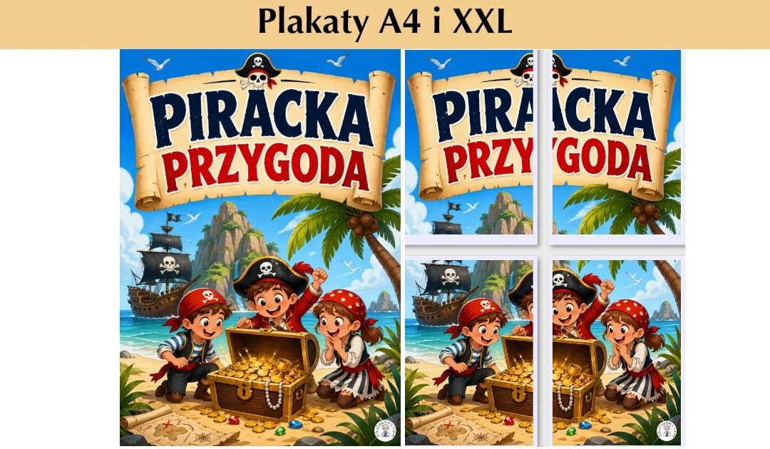 Plakaty A4 i XXL: Piracka przygoda