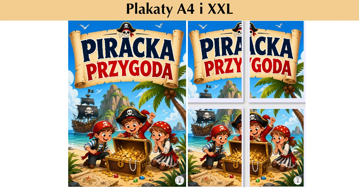 Plakaty A4 i XXL: Piracka przygoda