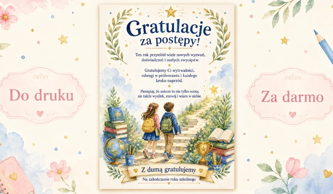 Gratulacje za postępy