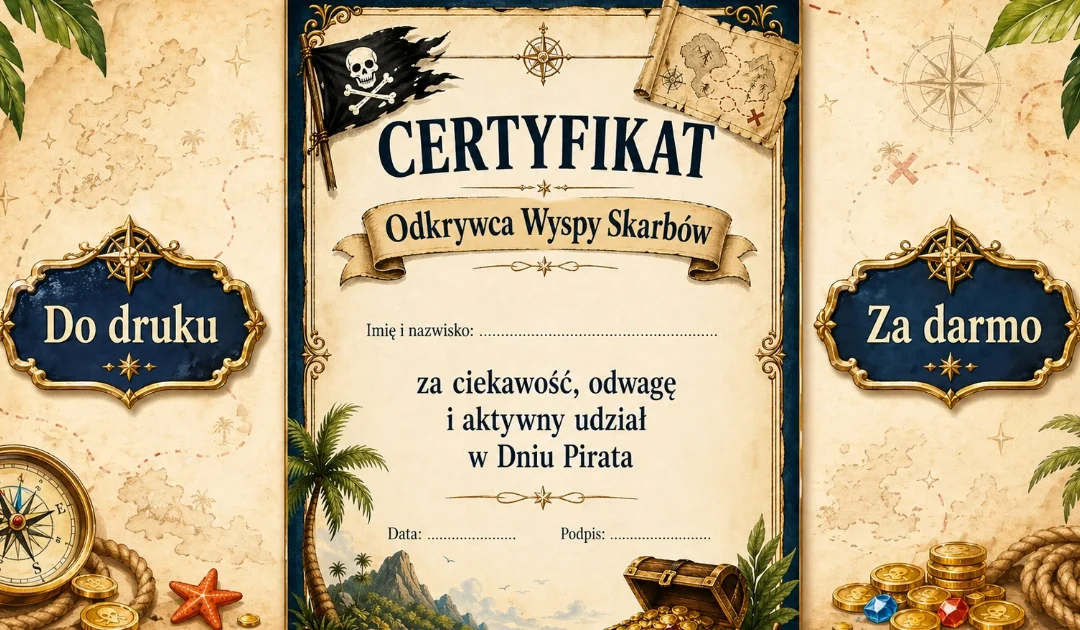 Dyplom: Odkrywca Wyspy Skarbów