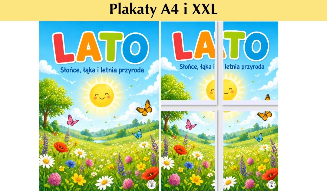 Plakat A4 i XXL: Lato w przyrodzie
