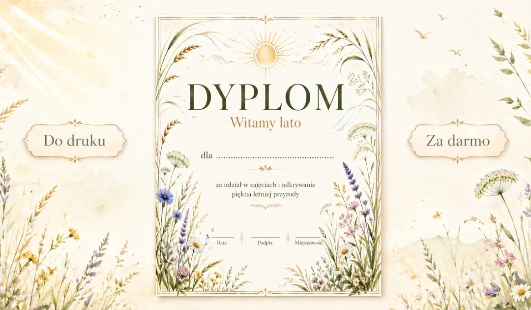 Dyplom: Letnia pamiątka