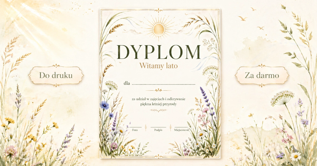 Dyplom: Letnia pamiątka