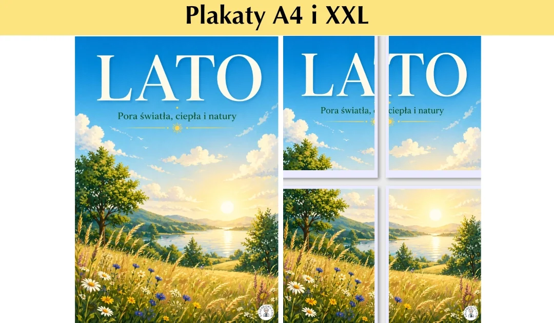 Plakat A4 i XXL: Czas światła